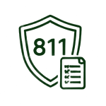 Icon for 811 ticket management and project tracking for small drilling contractors.
