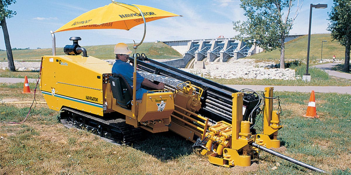 Vermeer Navigator HDD machine in operation managed by Xpert utility support services in Florida