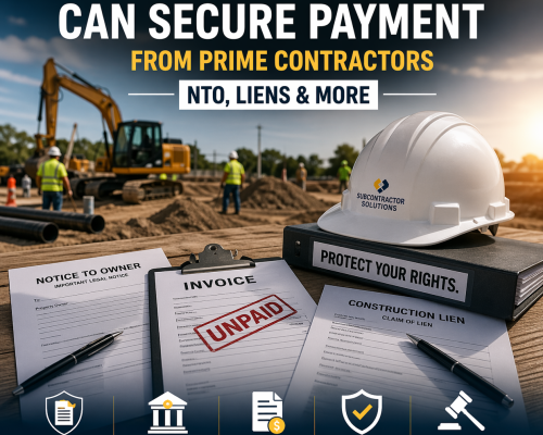 How Subcontractors Can Secure Payment from Prime Contractors (NTO, Liens & More)